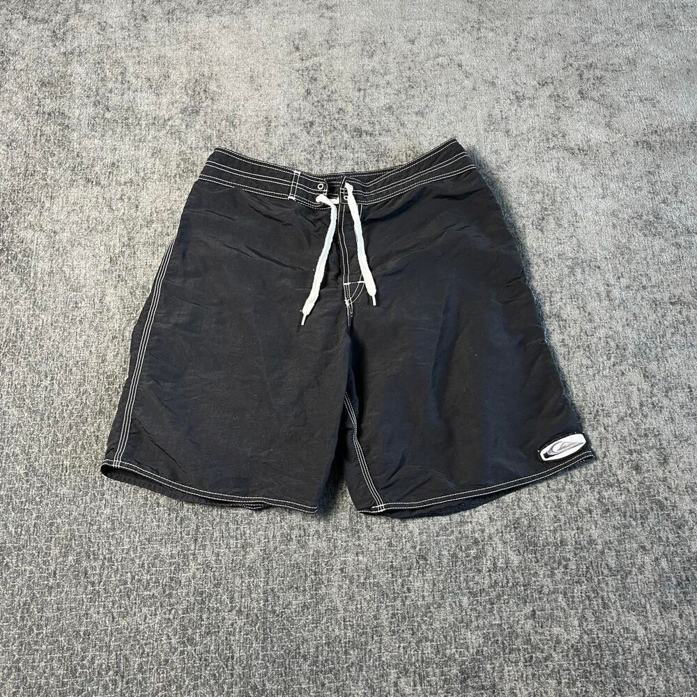 Quiksilver Men's Black and Grey Shorts